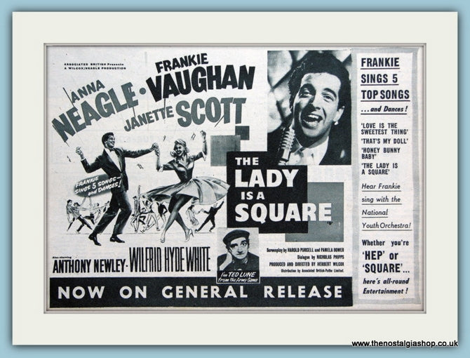 The Lady Is A Square, 1959 Original Film Advert (ref AD3329)