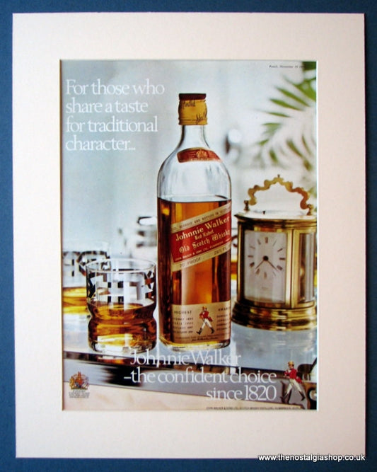 Johnnie Walker Whisky Set Of 3 Original Adverts1975 (ref AD1189)