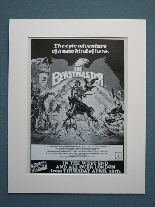 The Beastmaster 1983 Original advert (ref AD543)