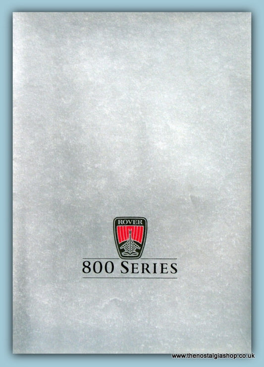 Rover 800 Series Brochure 1986 (ref m8)