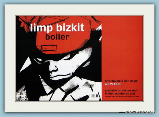 Limp Bizkit Boiler Original Advert 2001 (ref AD1964)