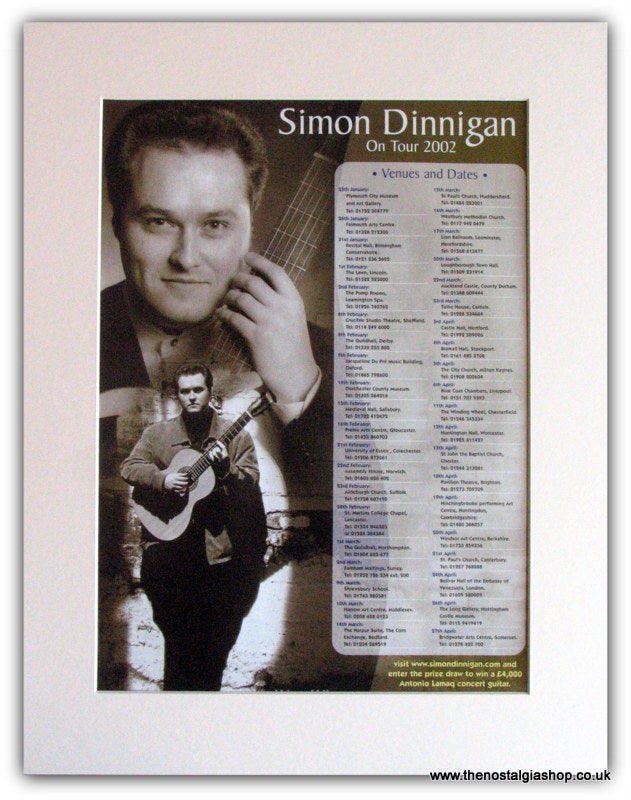 Simon Dinnigan On Tour 2002 (ref AD1774)