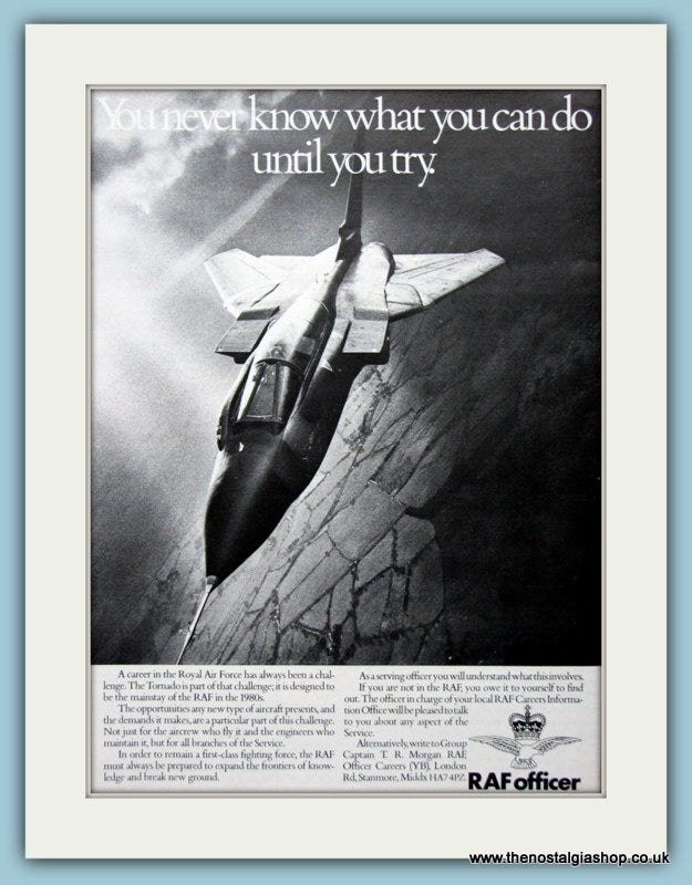 R.A.F Officer Original Advert 1978 (ref AD6290)