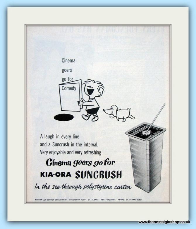 KIA-ORA Set of 4 Original Adverts 1960s (ref AD4826)