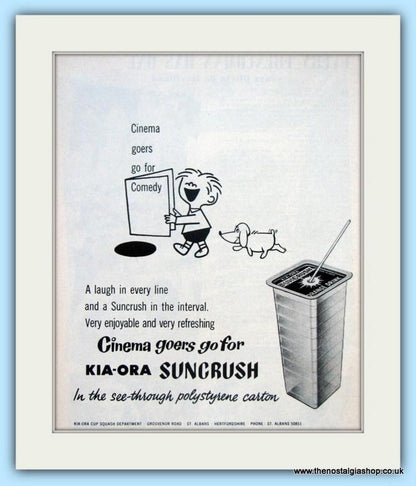 KIA-ORA Set of 4 Original Adverts 1960s (ref AD4826)