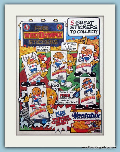 Weetabix Set Of 2 Original Adverts 1983 & 1984 (ref AD6445)