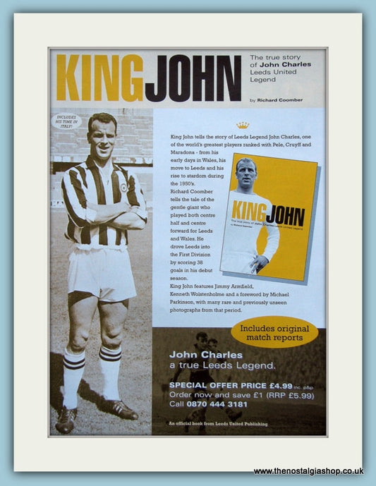 John Charles Book,2000 Original Advert (ref AD4044)