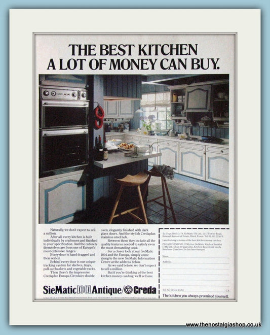 Sie Matic 1001 Antique/Creda Kitchen Original Advert 1979 (ref AD3845)