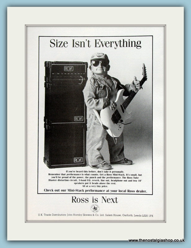 Ross Mini-Stack Amps. Original Advert 1990 (ref AD2199)