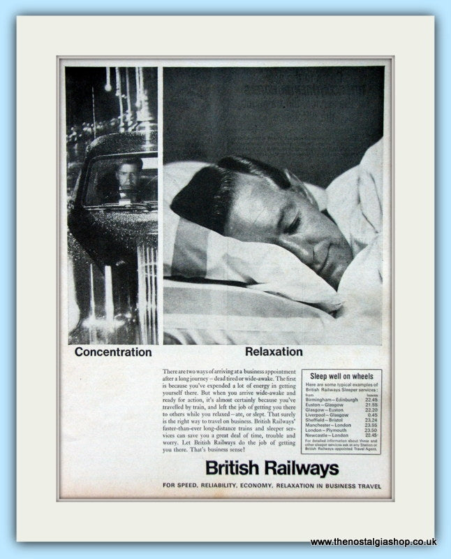 British Railways Set Of 3 Original Adverts 1964 (ref AD6525)