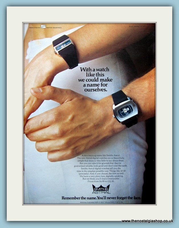 Smiths Astral Watches. Original Advert 1973 (ref AD6111)