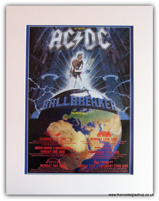 AC DC Ballbreaker Tour Advert 1995 (ref AD1808)