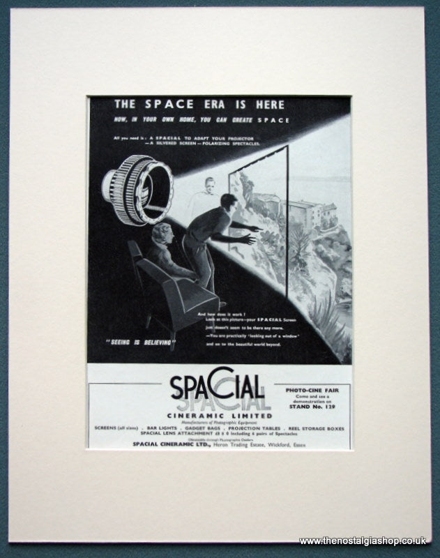 Spacial Cineramic 1963 Original Advert (ref AD1087)