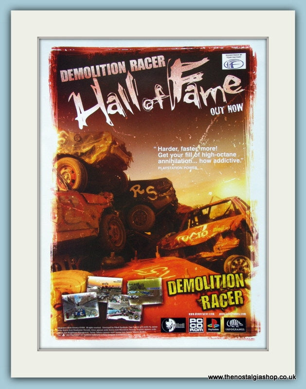 Demolition Racer, Hall of Fame. Original Advert 2000 (ref AD4025)