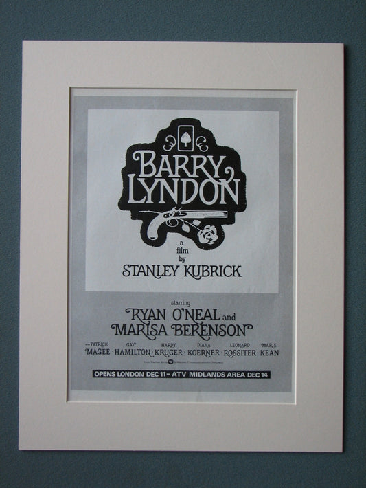 Barry Lyndon 1976 Original advert (ref AD495)