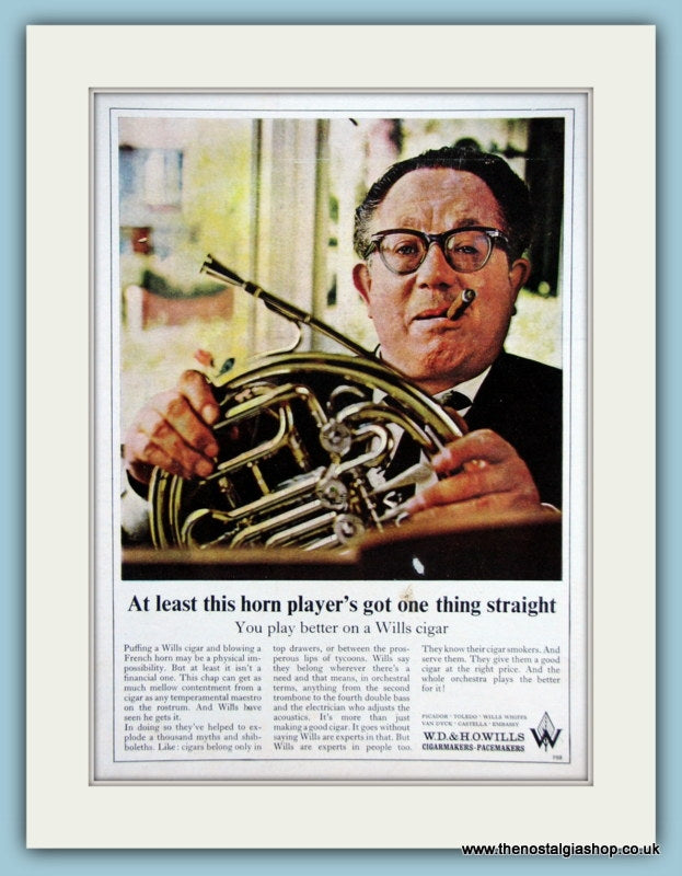 Wills Cigar Original Advert 1966 (ref AD6092)