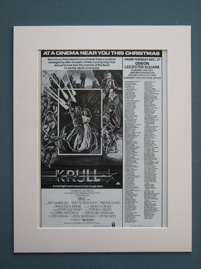 Krull 1984 Original advert (ref AD687)