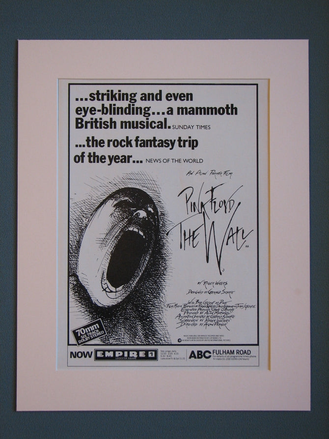 Pink Floyd The Wall  Original advert 1982  (ref AD410)