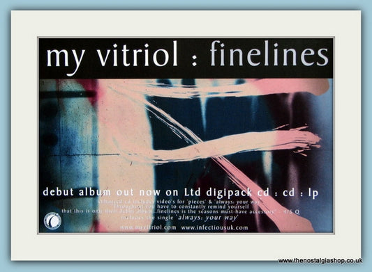 My Vitriol Finelines Original Advert 2001 (ref AD1907)