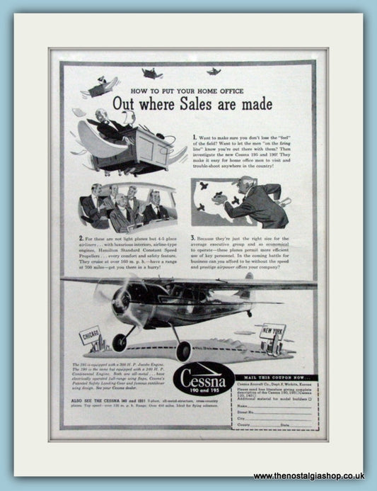 Cessna 190 And 195 Aircraft Original Advert 1948 (ref AD4231)