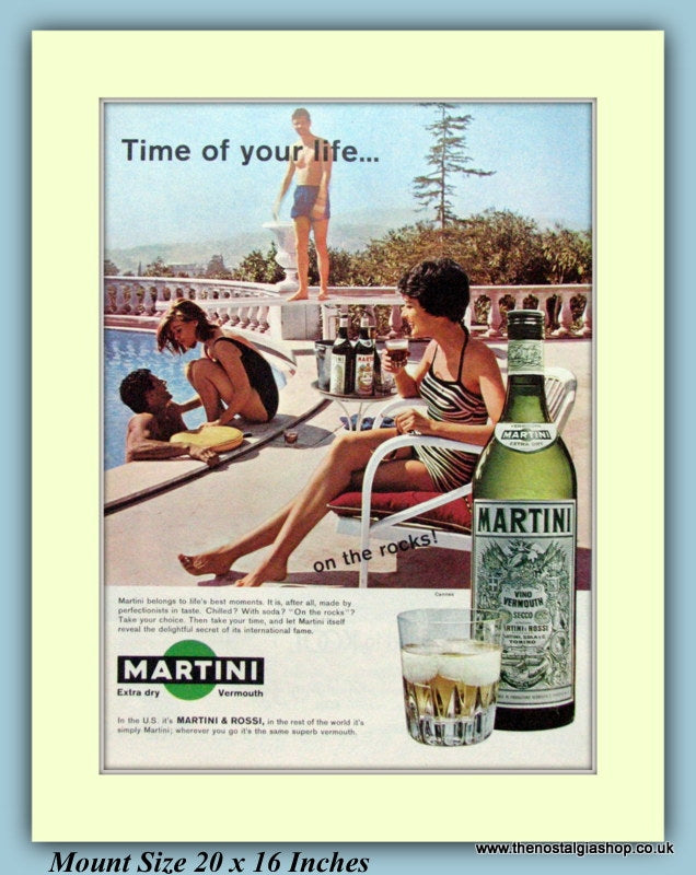 Martini Vermouth Original Advert 1964 (ref AD9211)
