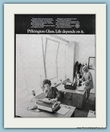 Pilkington Glass Set Of 2 Original Adverts 1969 (ref AD36668)