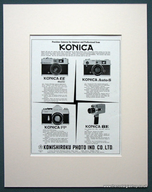 Konica Cameras 1963 Original Advert (ref AD1040)