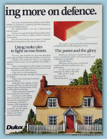 Dulux Paint Coverings. Original Advert 1981 (ref AD2536)