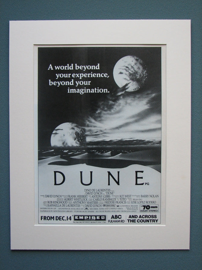 Dune 1985 Original advert (ref AD541)