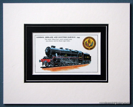 London, Midland And Scottish Railway 'Royal Scot' Mounted Print (ref SP22)