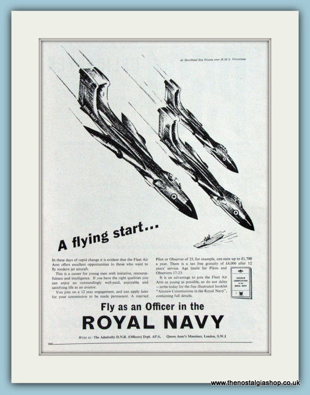 De Havilland Sea Vixens Royal Navy Original Advert 1959 (ref AD4251)