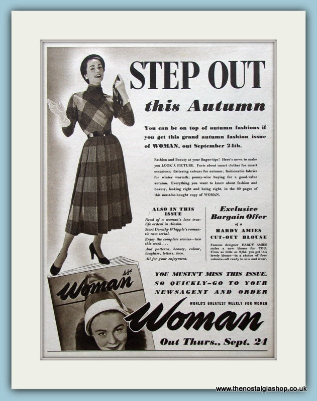 Woman Fashion 1953 Original Advert (ref AD4532)