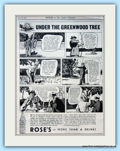 Rose's. Set of 3 Original Adverts 1938 (ref AD4869)