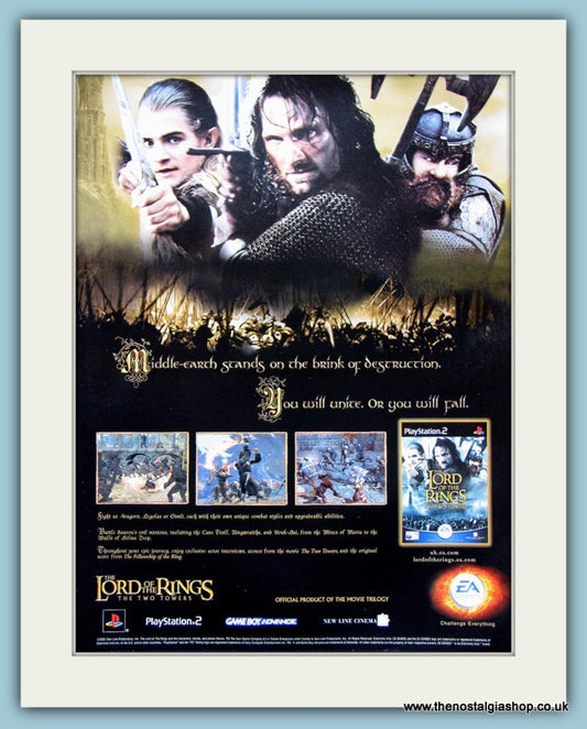 Lord Of The Rings The Two Towers Original Advert 2002 (ref AD3958)