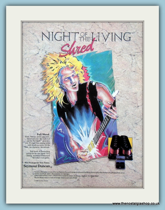 Night of The Living Shred  Full Shred Original Advert 1988 (ref AD2709)