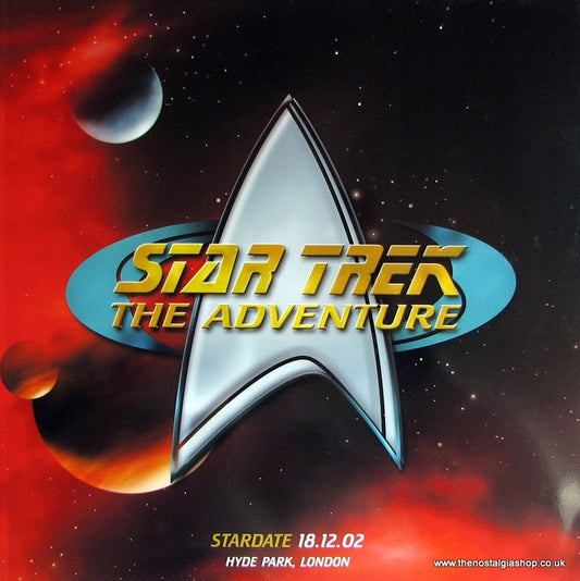 Star Trek The Adventure. Stardate 18.12.02. Hyde Park London. (ref b70)