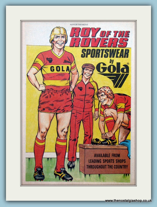 Gola Sports Wear Roy Of The Rovers Original Advert 1981 (ref AD6452)