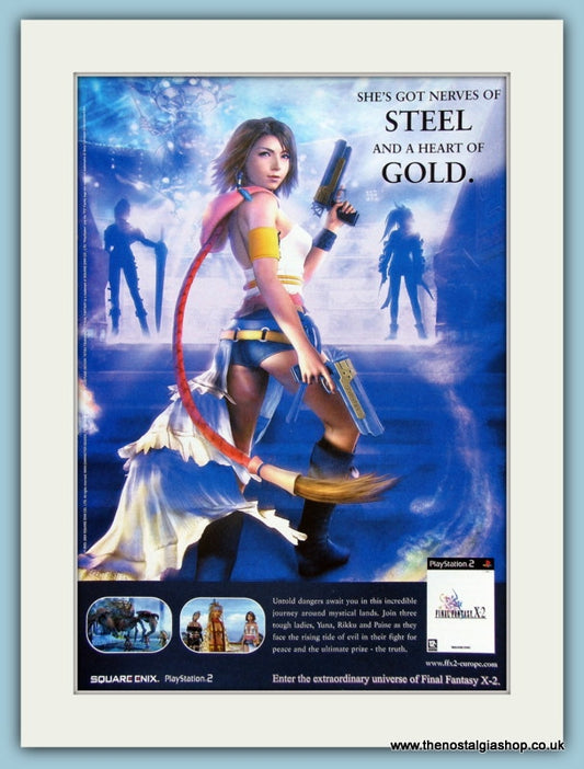 Final Fantasy X-2 Playstation Original Advert 2004 (ref AD3961)