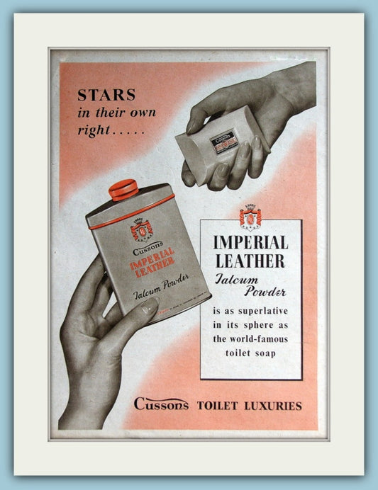 Cussons Imperial Leather Talc Original Advert 1953 (ref AD3716)