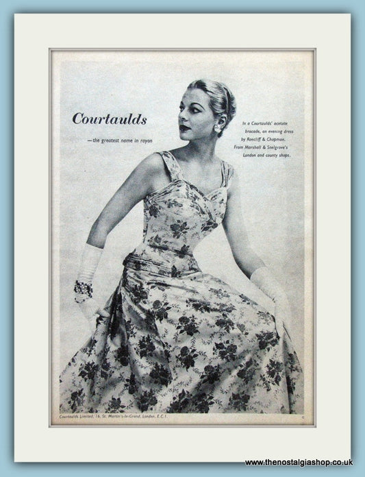 Courtaulds Original Advert 1956 (ref AD4284)