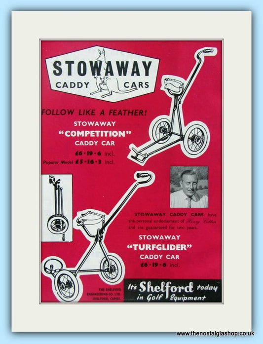 Stowaway Caddy Car. Original Advert 1961 (ref AD4924)