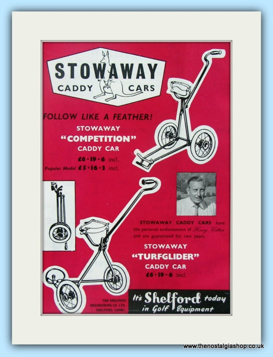 Stowaway Caddy Car. Original Advert 1961 (ref AD4924)