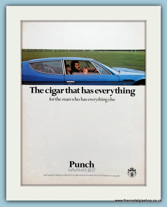 Punch Havana Cigar Original Advert 1974 (ref AD6032)