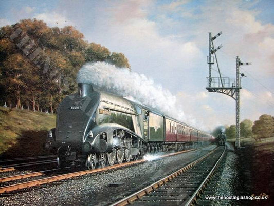 Sir Nigel Gresley A4 Pacific 60007 Railway print (ref N10)