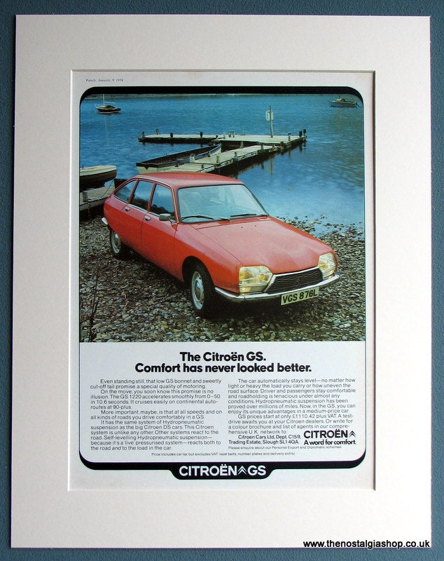 Citroen GS 1974 Original Advert  (ref AD1698)