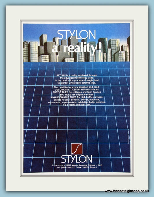 Stylon Tiles. Original Advert 1981 (ref AD2540)