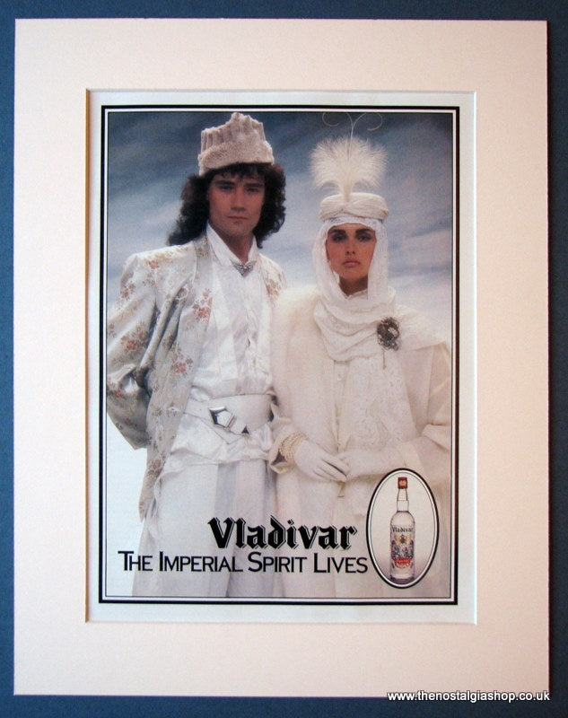 Vladivar  Vodka. Set of 2 Original adverts 1986 (ref AD1161)
