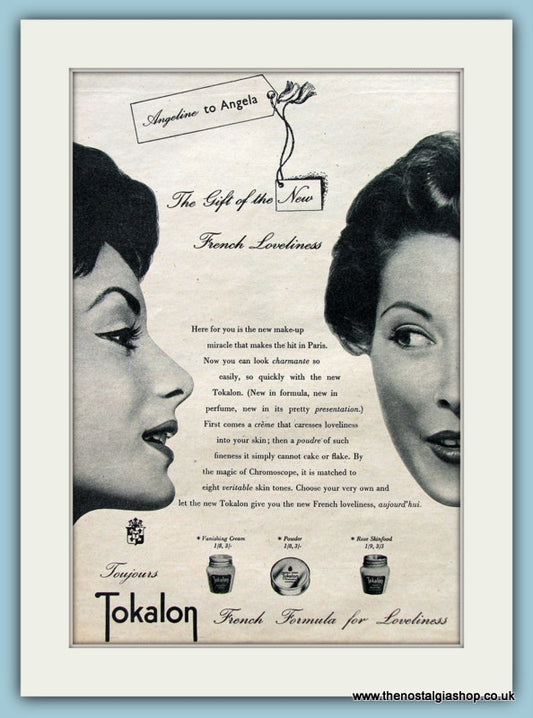 Tokalon Make Up. Original Advert 1954 (ref AD3608)