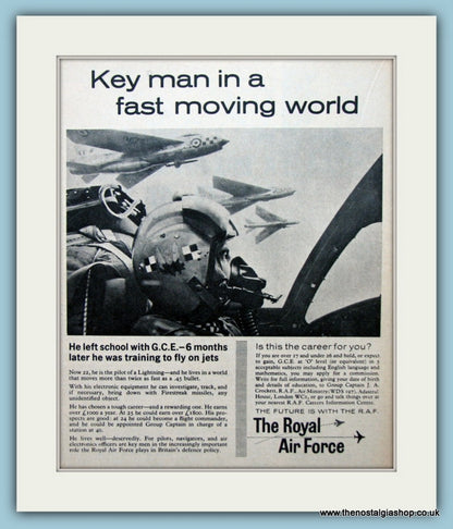 The Royal Air Force Set Of 3 Original Adverts 1962 & 1963 (ref AD6299)