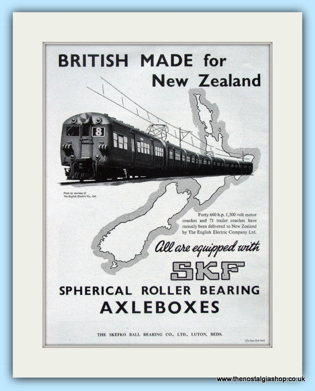SKF Roller Bearing Axleboxes Original Advert 1951 (ref AD6514)